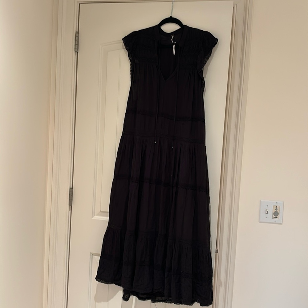 Free people long black dress